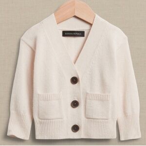 NWOT Banana Republic Baby 100% cashmere cardigan ecru cream white